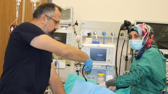 Fethi Sekin Şehir Hastanesi'nde PEG-J işlemi yapılmaya başlandı