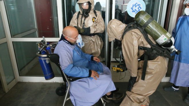 Sınır şehri Kars'ta "KBRN" afetlerine karşı tatbikat gerçekleştirildi