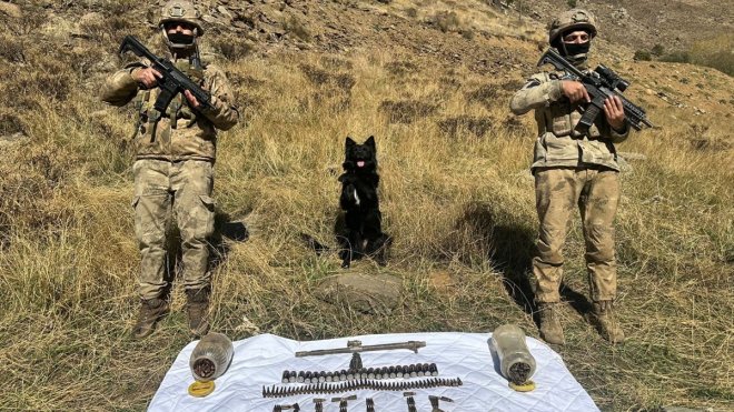 Bitlis kırsalında mühimmat ele geçirildi