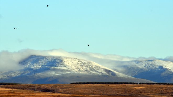 Kars'ın yüksek kesimlerinde kar etkili oldu