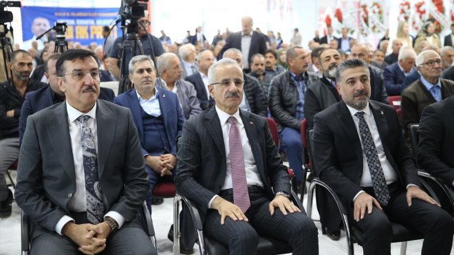 MALATYA - Bakan Uraloğlu: “Malatya Narlı üzerinden Akdeniz’e ulaşacak olan hızlı demiryolu projemizi bitirdik”1