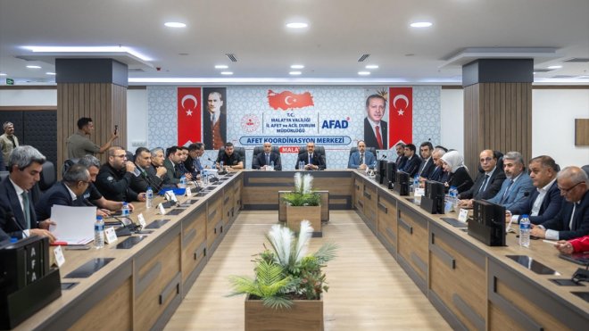 Malatya'da Afet İstişare ve Koordinasyon Toplantısı gerçekleştirildi