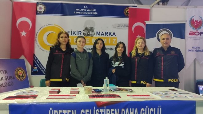 Malatya'da kitap fuarında korsanla mücadele standı açıldı