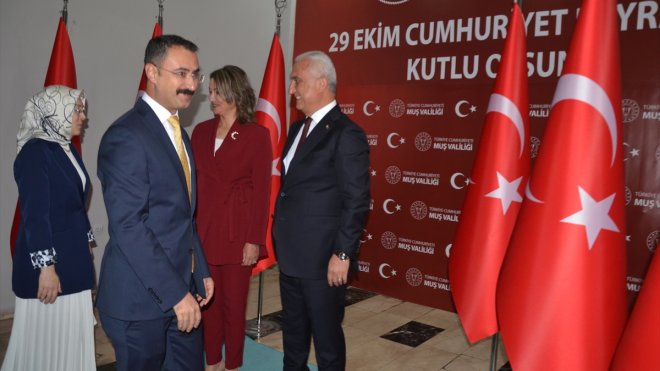 Muş'ta Cumhuriyet Bayramı resepsiyonu düzenlendi