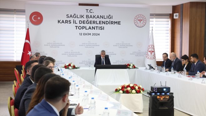 Sağlık Bakanı Memişoğlu, Kars'ta İl Değerlendirme Toplantısı'na katıldı