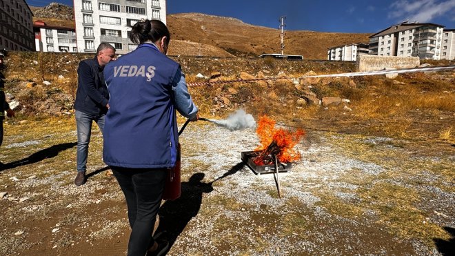 VEDAŞ, Bitlis'te yangın tatbikatı yaptı