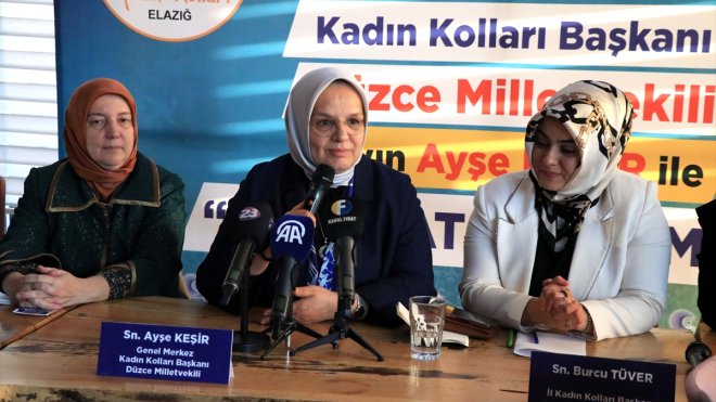 AK Parti Genel Merkez Kadın Kolları Başkanı Keşir, Elazığ'da partililerle bir araya geldi: