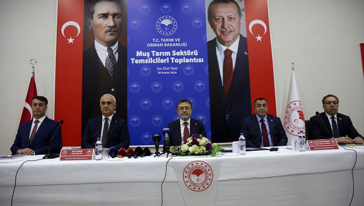 Bakan Yumaklı, Muş Tarım Sektörü Temsilcileri Toplantısında konuştu: