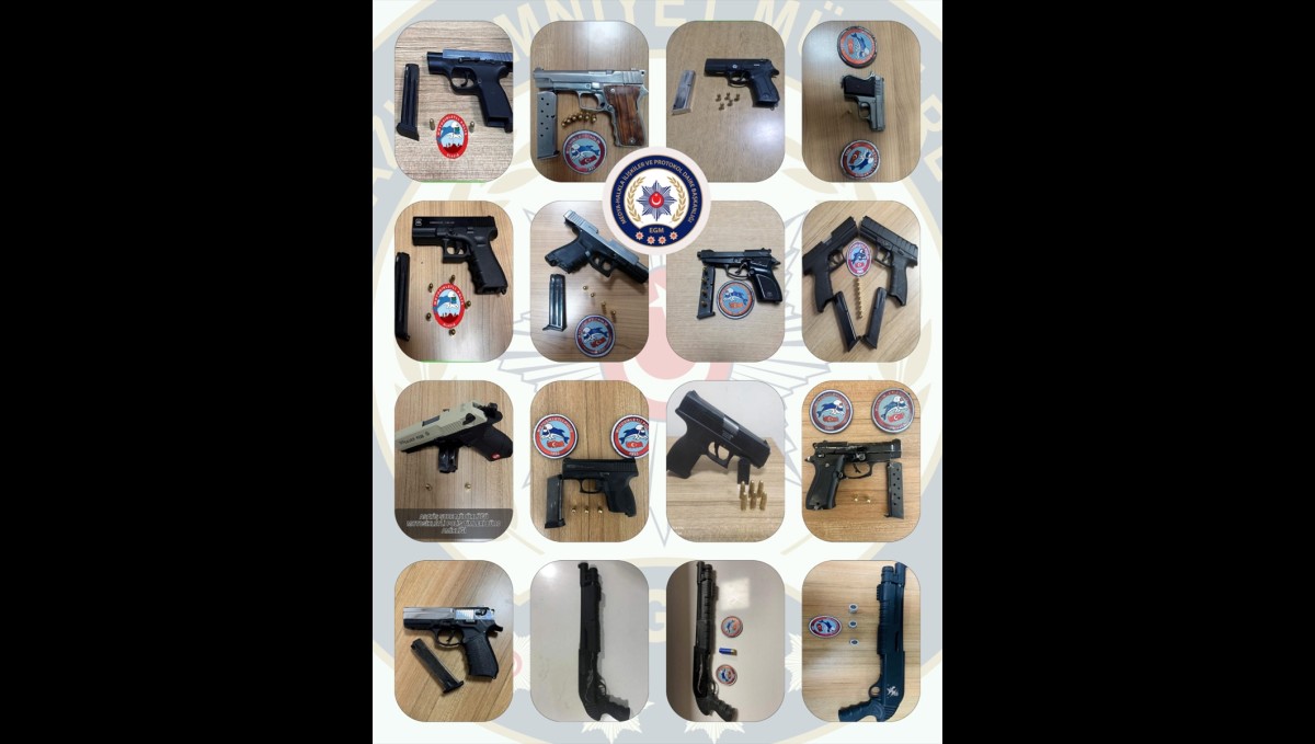 Elazığ'da ruhsatsız silah bulunduran 16 şüpheli yakalandı