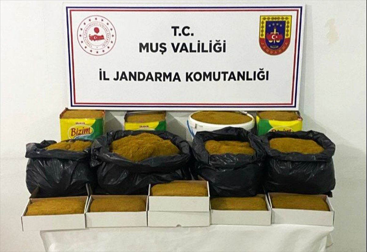 Muş'ta 55 kilogram gümrük kaçağı tütün ele geçirildi