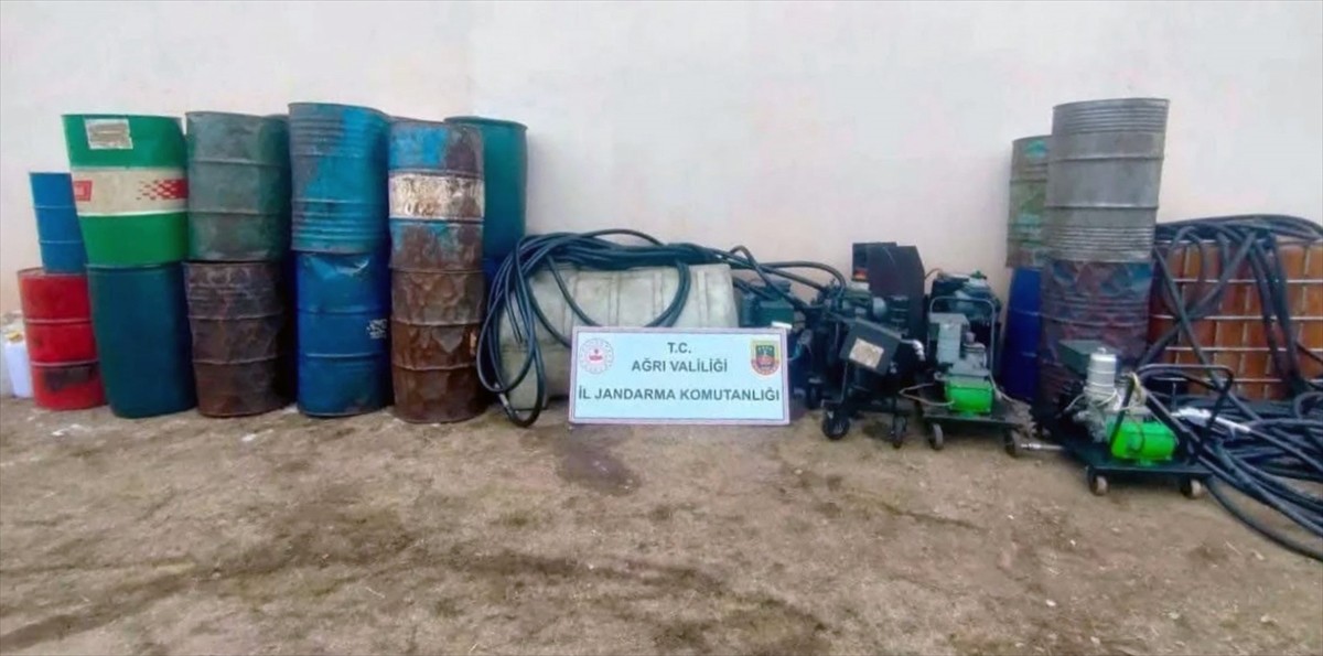Ağrı'da 2 bin 282 litre kaçak akaryakıt ele geçirildi