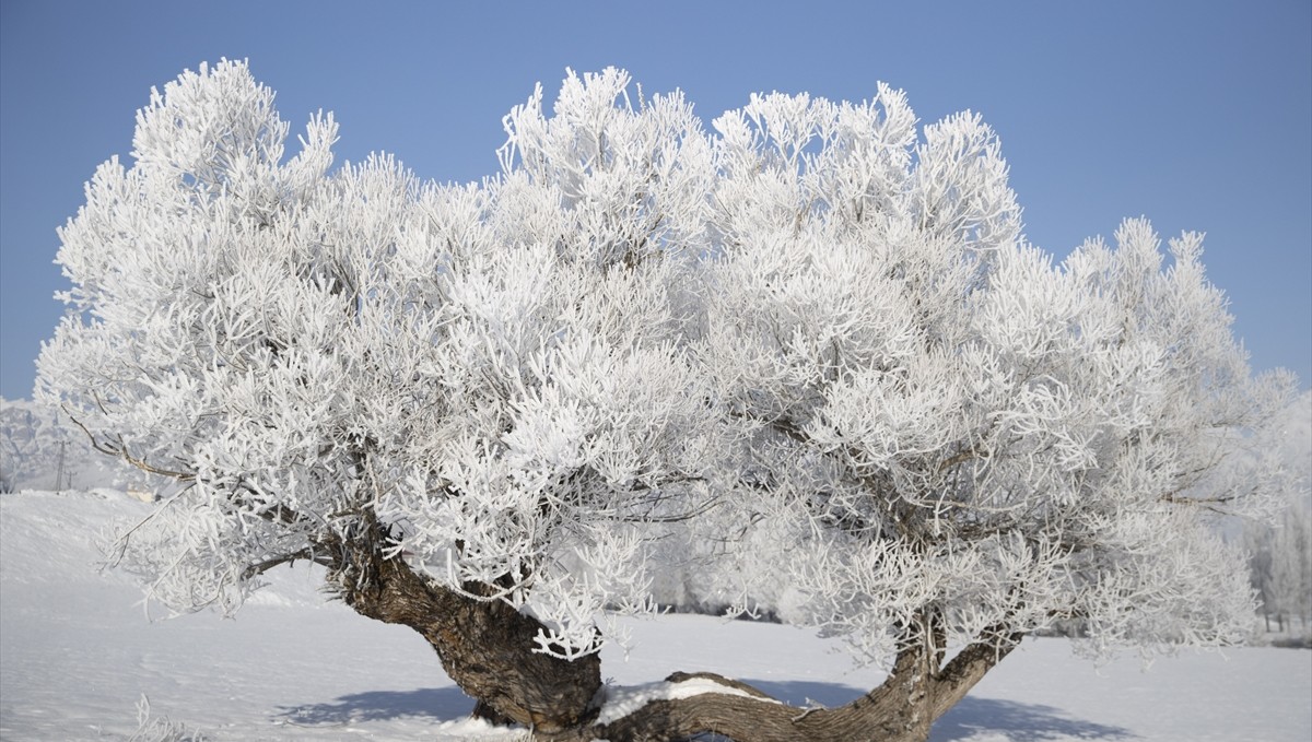 Kırağıyla kaplanan Munzur ve Pülümür vadileri dronla görüntülendi