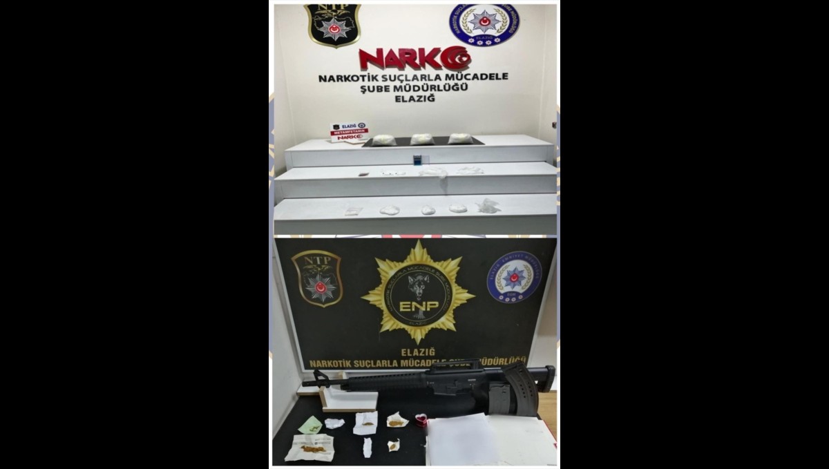 Elazığ'da uyuşturucu operasyonlarında yakalanan 5 şüpheli tutuklandı