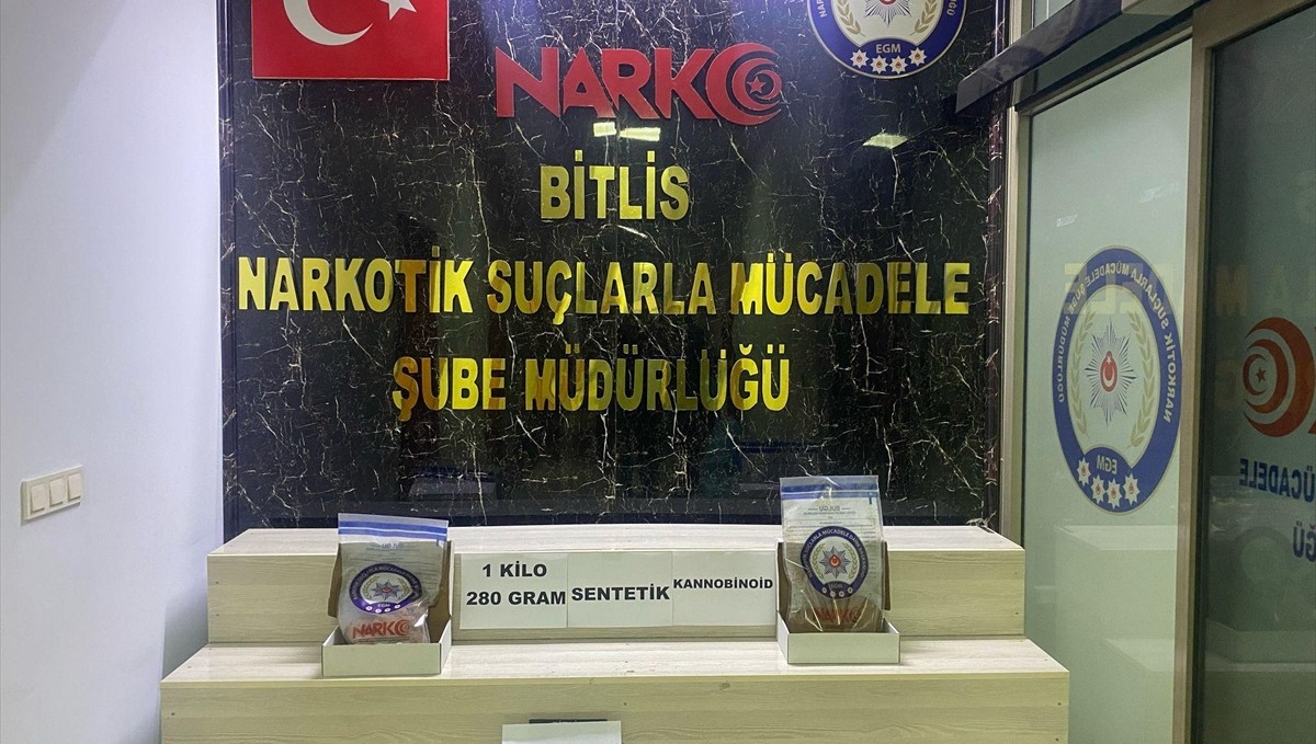 Bitlis'te 4 kilo 297 gram uyuşturucu ele geçirildi