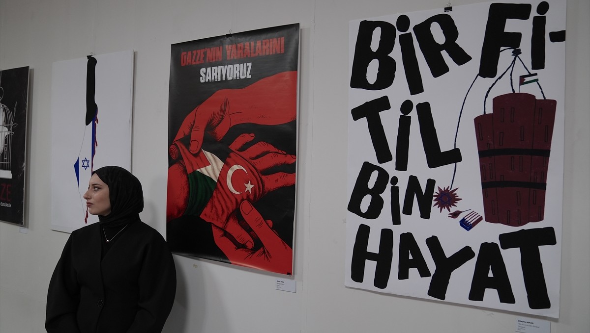 Erzurum'da "Gazze: Bir Soykırım Anatomisi" konulu sergi açıldı