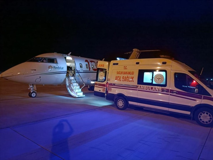 Van'da kalp rahatsızlığı olan 2 günlük bebek ambulans uçakla İstanbul'a nakledildi