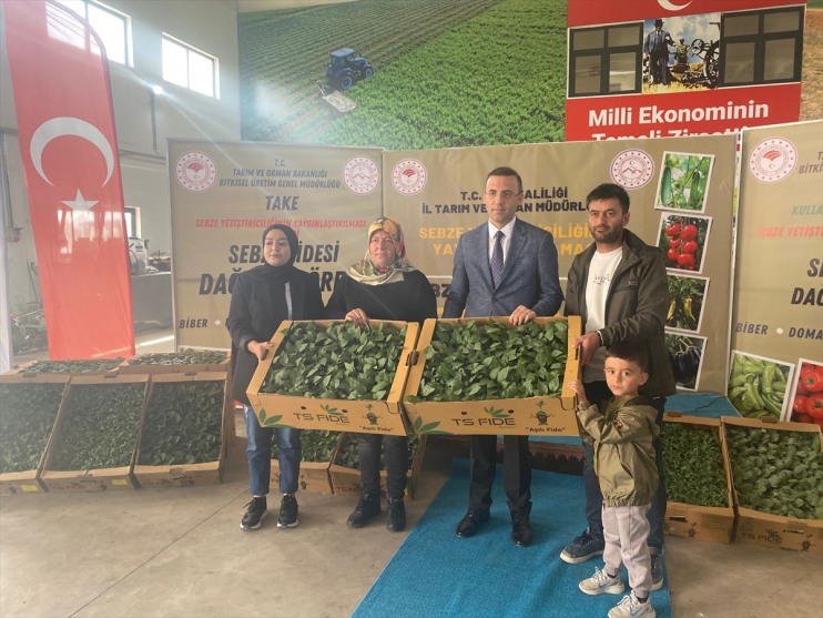 Ağrı'da çiftçilere 147 bin sebze fidesi dağıtıldı