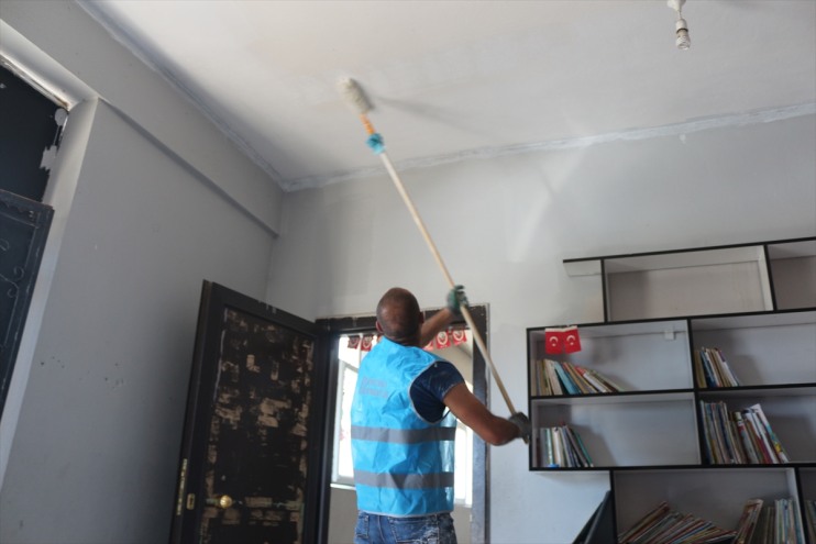 okulları güzelleştiriliyor Ağrı