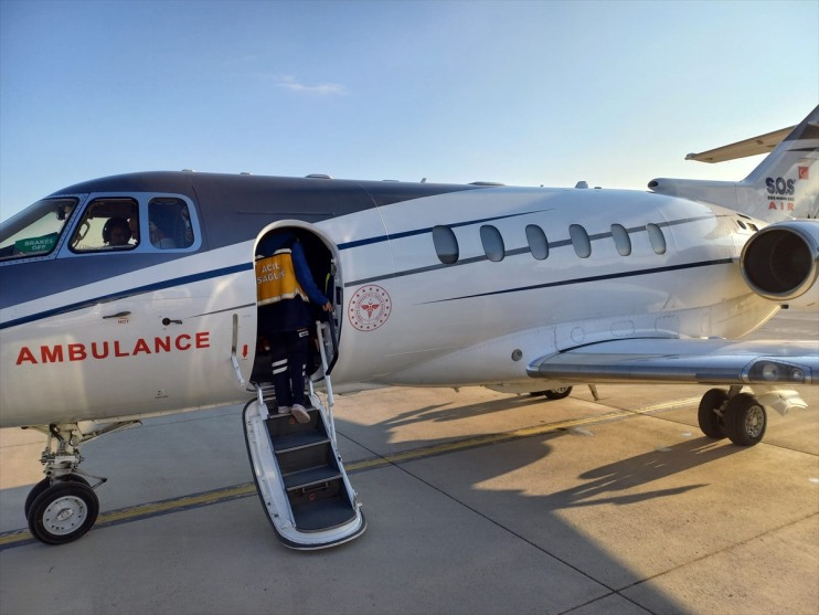 uçakla prematüre ambulans Ankara