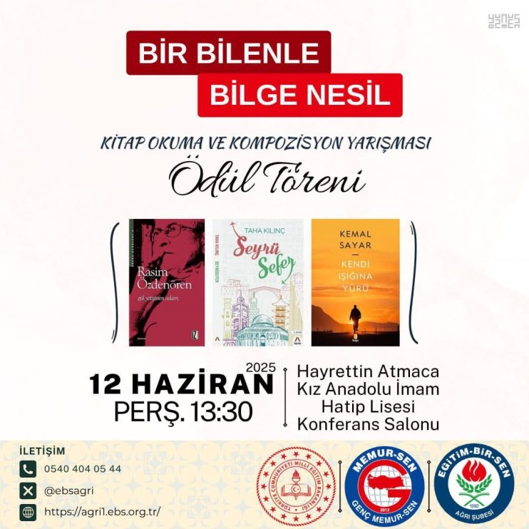 Bir Bilenle Bilge Nesil projesi ödül töreni1