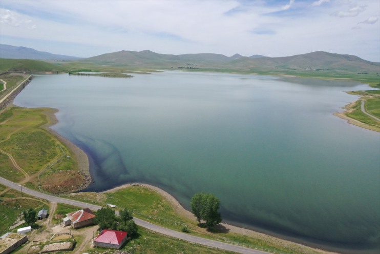 suları seviyesi ilkbahar su Patnos ve yağışlarıyla yükseldi kar Barajı