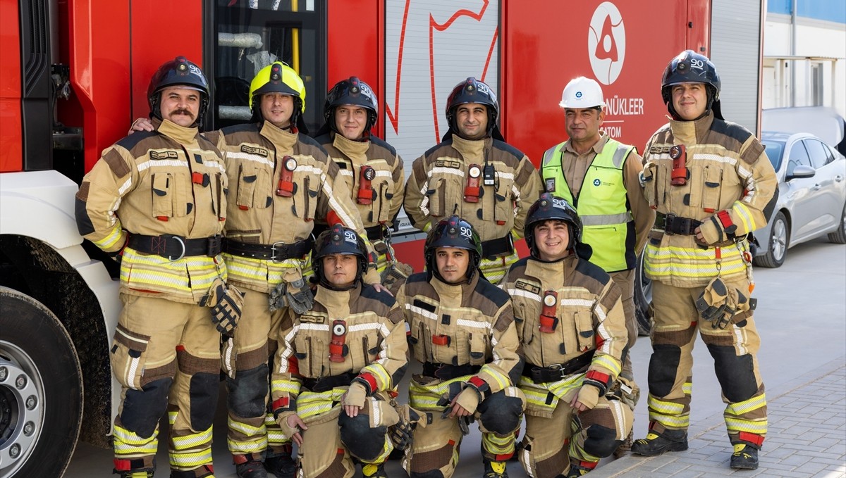 Akkuyu NGS İtfaiye Birimi, yangın söndürme çalışmalarına destek verdi