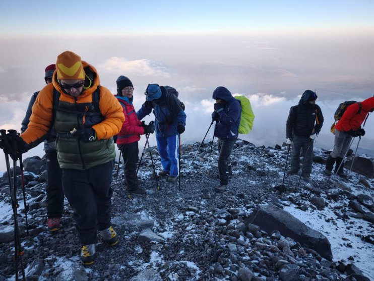 Dünyanın dört bir yanından gelen dağcılar, Ağrı Dağı zirvesine tırmandı4