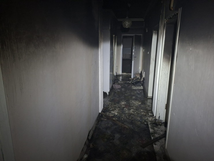 çıkan kişi etkilenen dumandan kurtarıldı yangında Ağrı