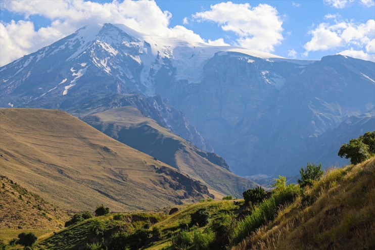 buzulunda sürüyor erime Dağı