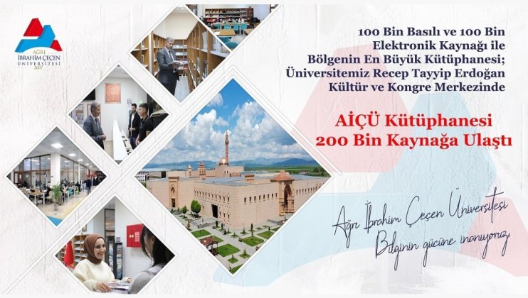 AİÇÜ Kütüphanesi 100 bin basılı ve 100 bin elektronik kaynağa ulaştı1