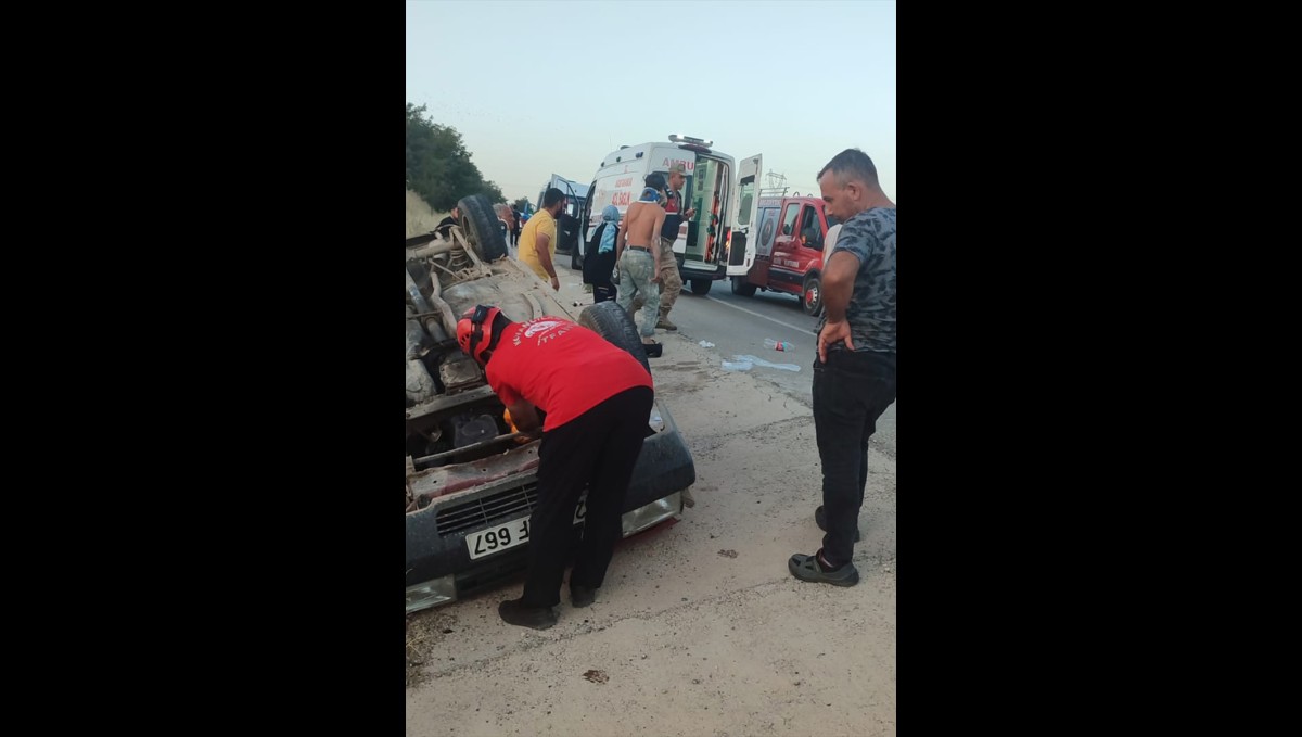 Elazığ'da devrilen otomobildeki 5 kişi yaralandı
