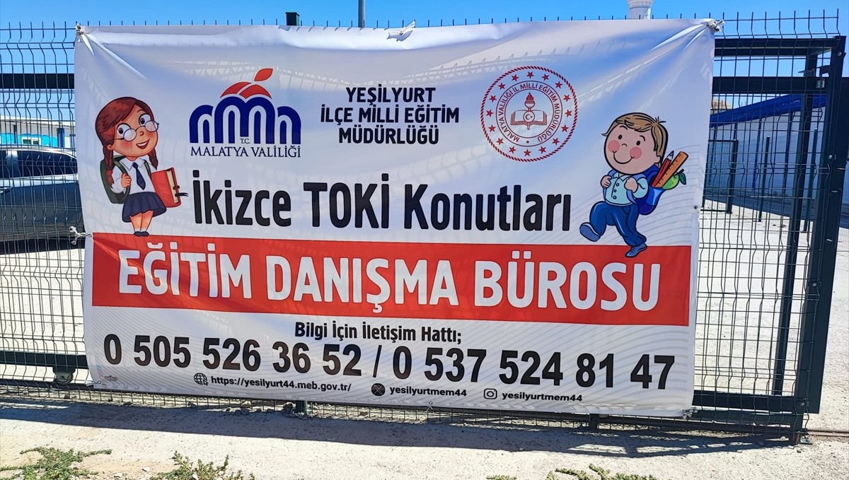 Malatya İkizce deprem konutları alanında Eğitim Danışma Bürosu açıldı