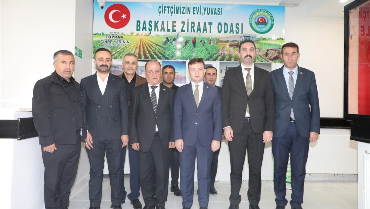 Başkale Kaymakamı Erdoğan'dan Ziraat Odası Başkanı Aşan'a ziyaret