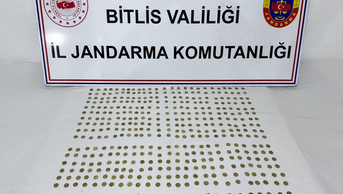 Bitlis'te Roma dönemine ait 500 sikke ele geçirildi
