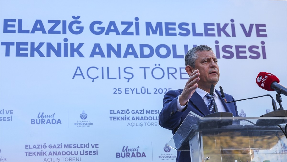 CHP Genel Başkanı Özel, Elazığ'da İBB tarafından yaptırılan okulun açılışına katıldı: