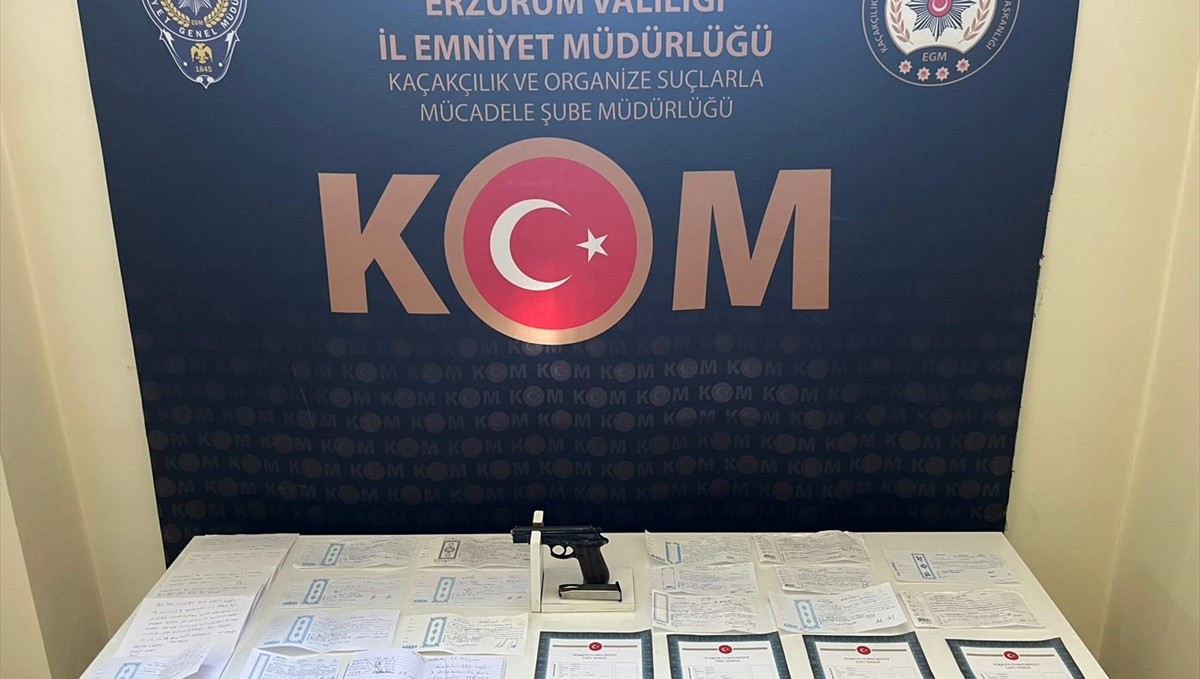 Erzurum'da tefecilik operasyonunda 3 zanlı tutuklandı