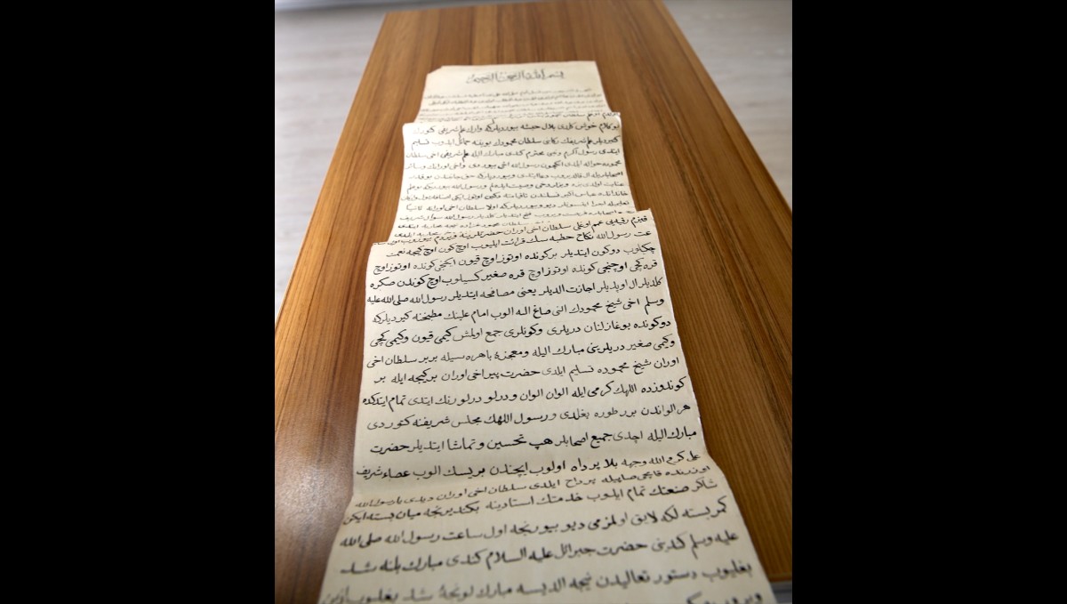 Osmanlı'dan günümüze ulaşan ve ahilik kurallarını anlatan 4,5 metrelik fütüvvetname tarihe ışık tutacak