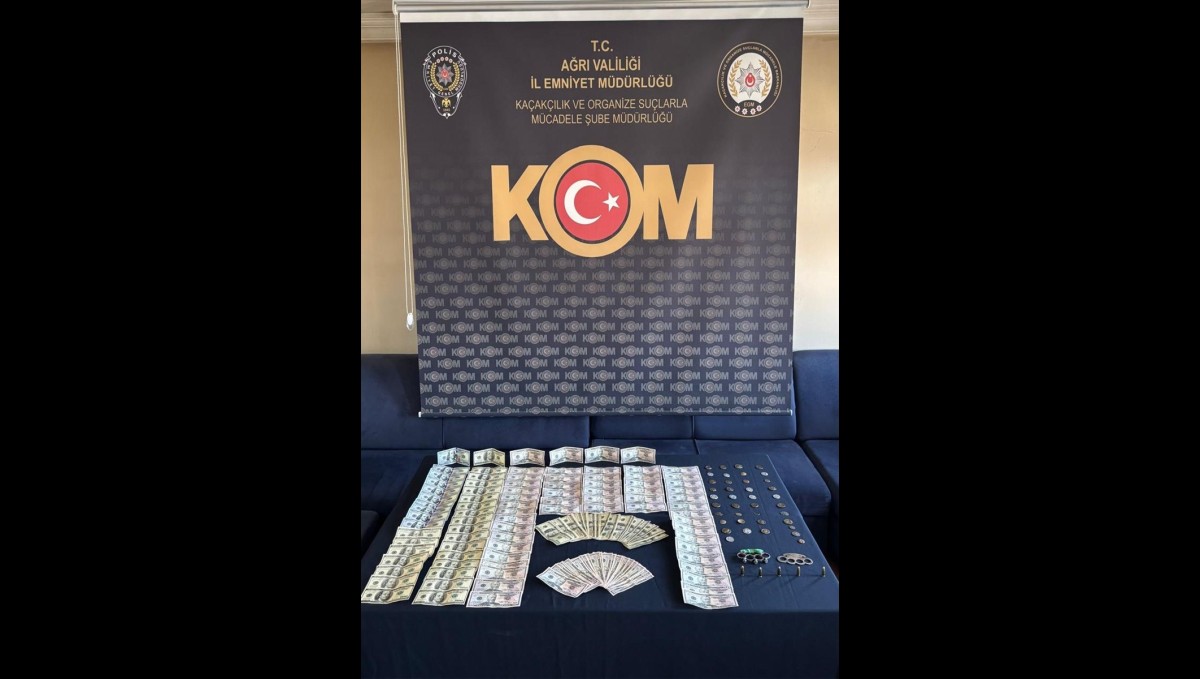 Ağrı'da evinde sahte dolar ve sikke ele geçirilen şüpheli tutuklandı