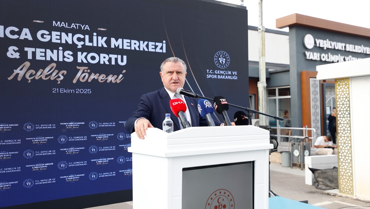 Bakan Bak, Malatya'da Yakınca Gençlik Merkezi ve Tenis Kortu açılışında konuştu: