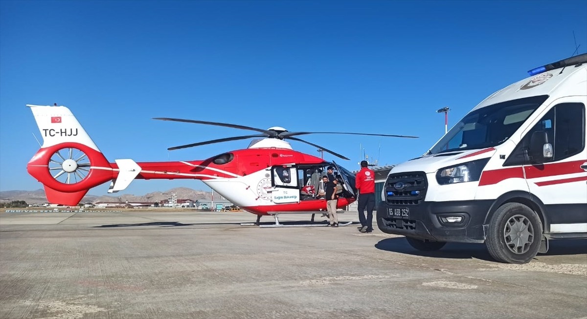 Van'da tedavi altındaki bebek ambulans uçakla İstanbul'a sevk edildi