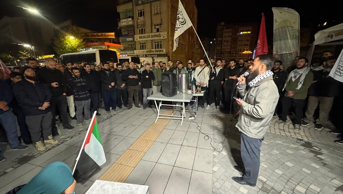 Van, Muş ve Bitlis'te İsrail'in Küresel Sumud Filosu'na saldırılarına tepki