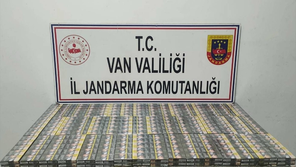 Van'da 1980 paket kaçak sigara ele geçirildi