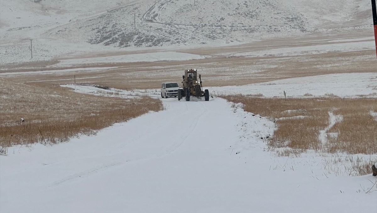 Van'ın ilçelerindeki yüksek kesimlere kar yağdı