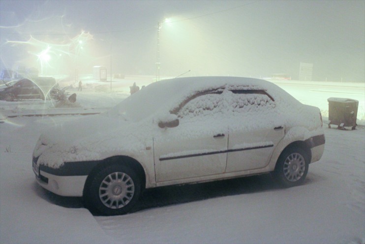 ulaşımı kar aksatıyor Ağrı
