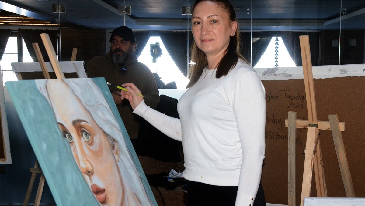 Ressamlar Kars'ın güzelliklerini tuvale taşıdı