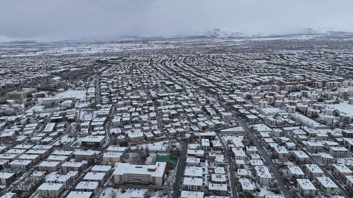Erzincan ve Ağrı'da kar yağışı etkili oldu