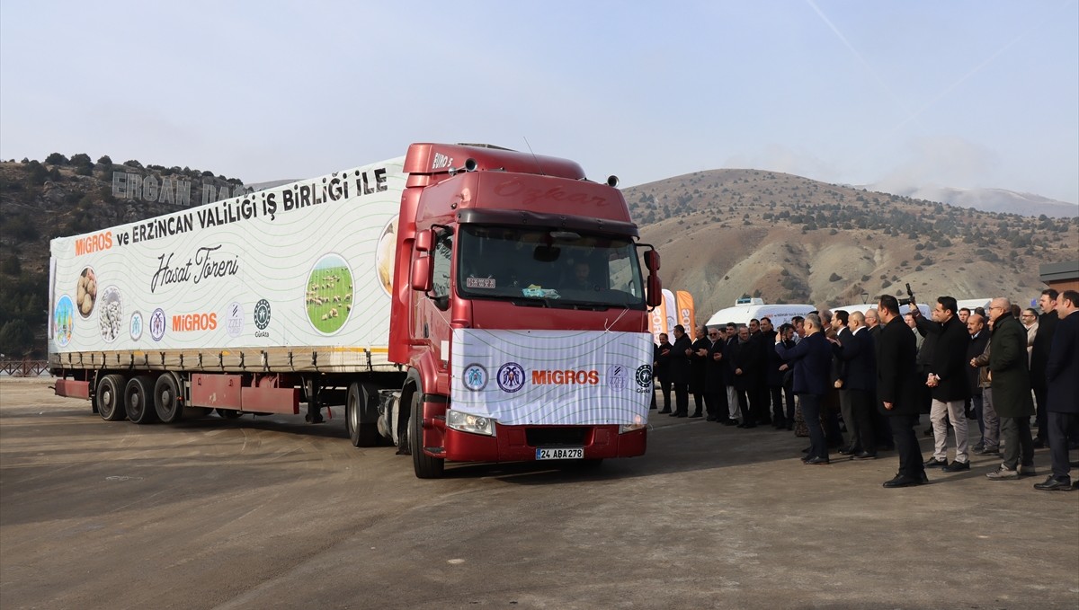 Erzincanlı çiftçilerin ürünlerine Migros'tan pazar desteği