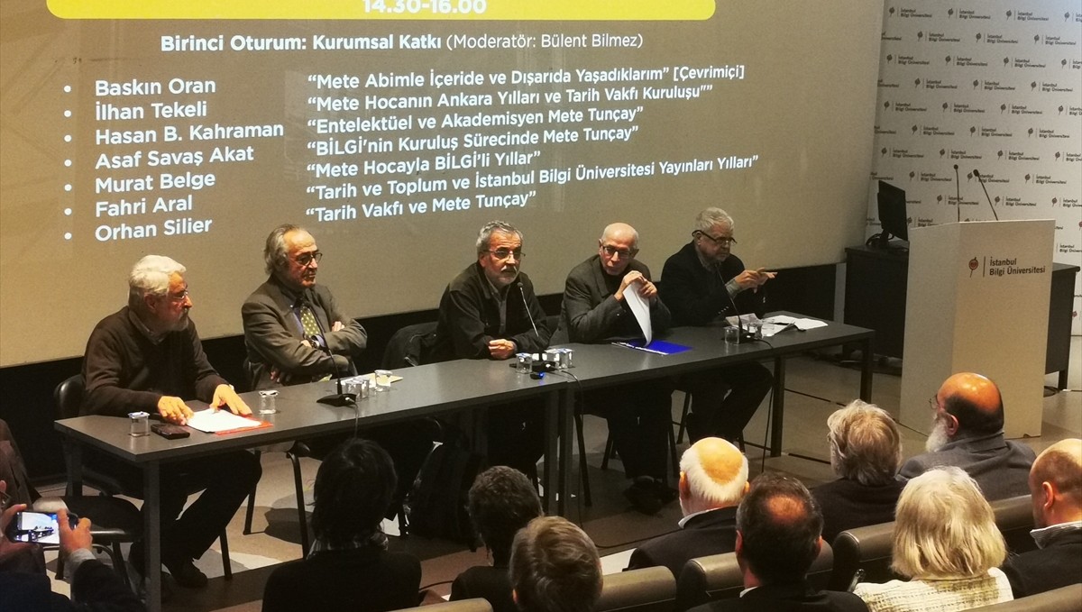 İstanbul Bilgi Üniversitesi'nde Prof. Dr. Mete Tunçay'ı anma etkinliği gerçekleştirildi