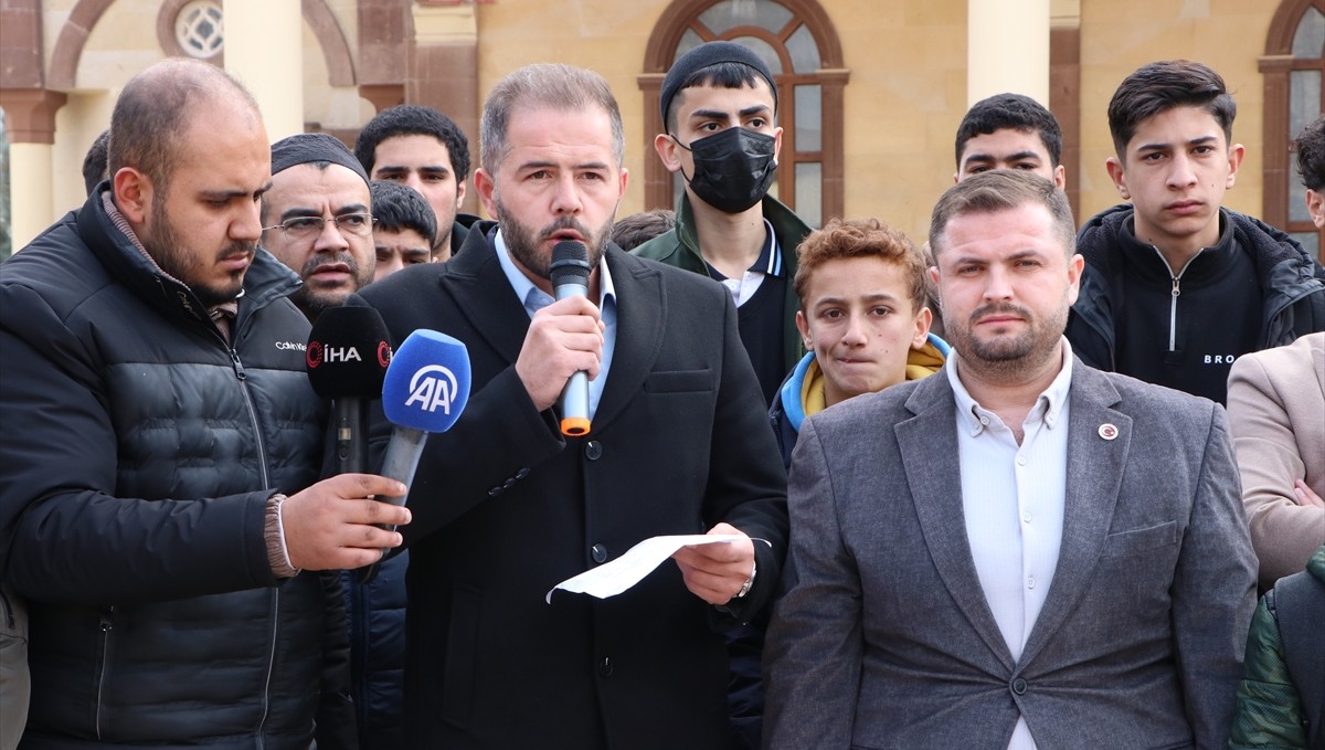 Kilis ve Malatya'da İsrail'in Gazze'ye yönelik saldırıları protesto edildi