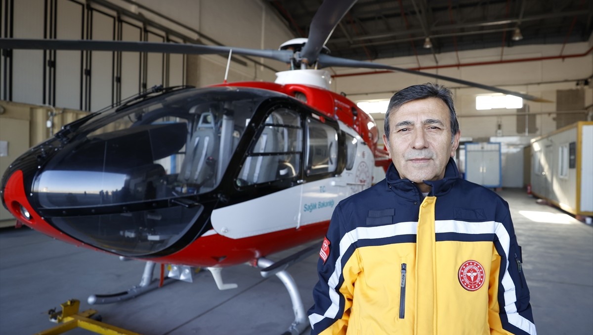 Malatya'da konuşlu ambulans helikopter 6 ildeki hastaların imdadına yetişiyor